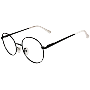 Cliqlens Studio Full Rim Black Round Metal eyeglasses for Men and Women