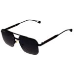 cliqlens kevin bacon square metal halpf rim black sunglasses for men and women