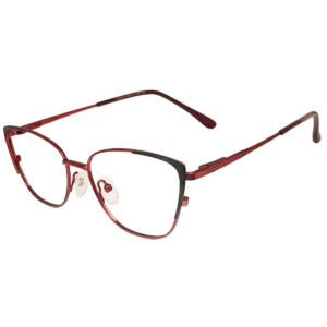 Cliqlens Studio Full Rim Black red cat eye Metal eyeglasses for Women