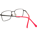 Black Rectangle Metal Eyeglasses