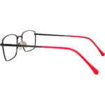 Black Rectangle Metal Eyeglasses