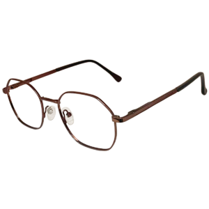 Cliqlens Studio Full Rim Copper Brown Geometric Metal eyeglasses for Men and Women