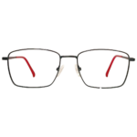 Black Rectangle Metal Eyeglasses