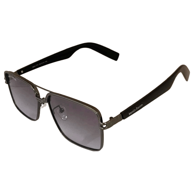 Stylish Gun metal with Grey lens Full Rim Sunglasses for Men & Women cliqlens kevin bacon square sunglasses for men and women