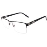 half rim square metal