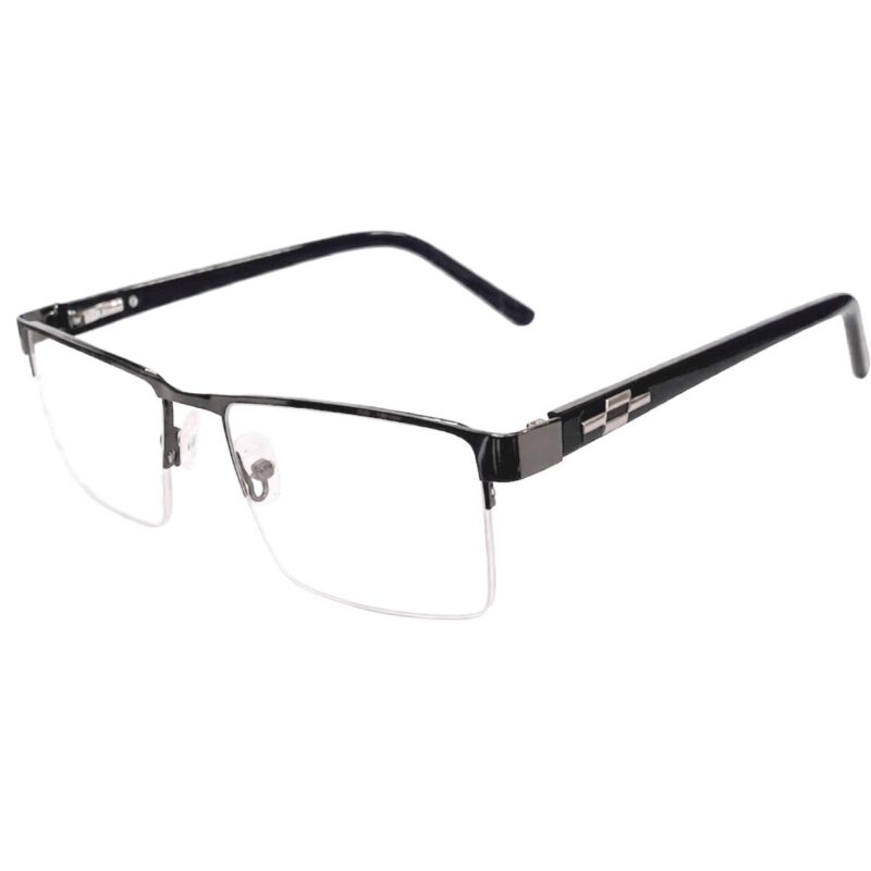 half rim square metal