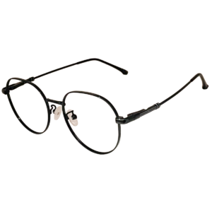 Cliqlens Studio Full Rim Black Round Metal eyeglasses for Men and Women