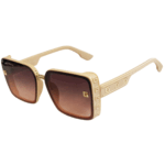 Cliqlens Kevin Bacon Peach sunglasses with darkj pink lens