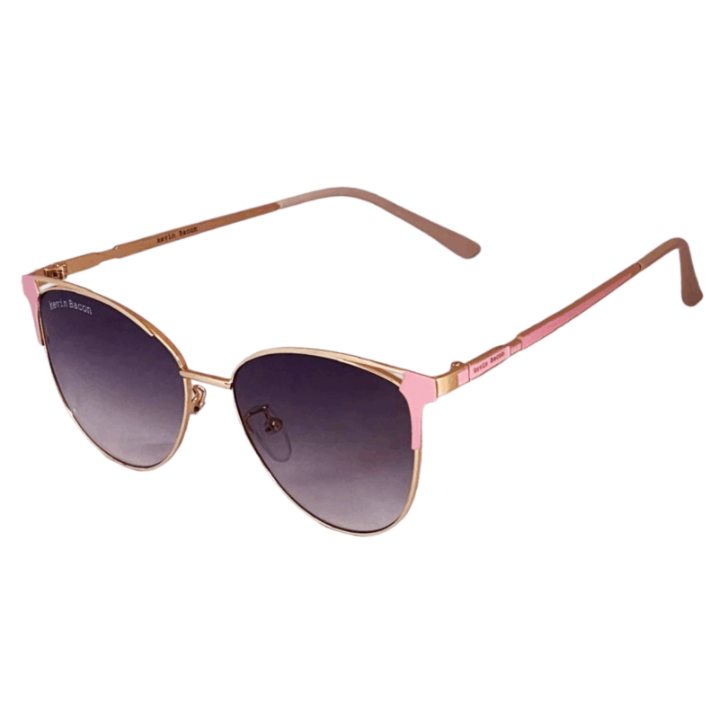 G95-240-golden pink cliqlens kevin bacon cat eye metal pink and golden sunglasses for women
