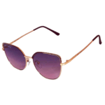 Cliqlens kevin bacon vine and golden metal cateye sunglasses for women