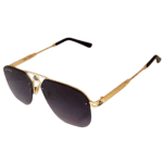 cliqlens kevin bacon sqaure half rim black and golden sunglasses for men and women