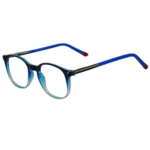trendy blue dua; round sheet eyeglasses for men snd women
