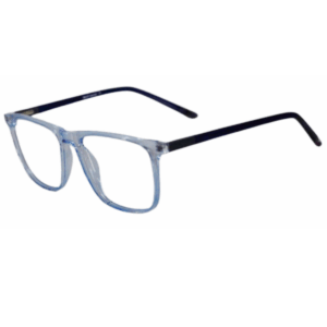 square sheet light blue eyeglasses for men and women