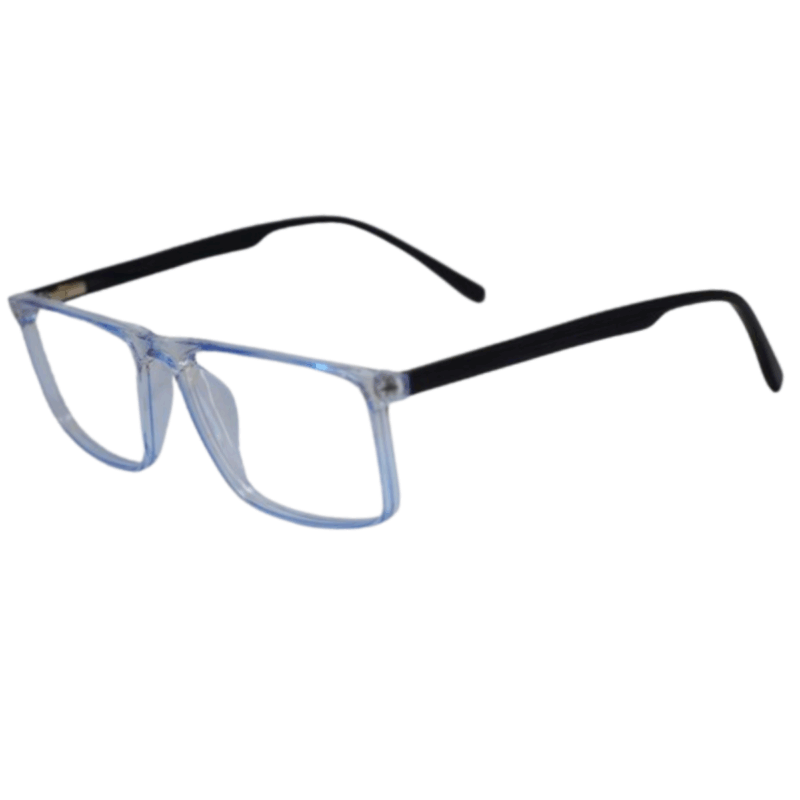 Trendy Blue Square Sheet Eyeglasses for Men & Women trendy light blue square sheet sunglasses for men and women