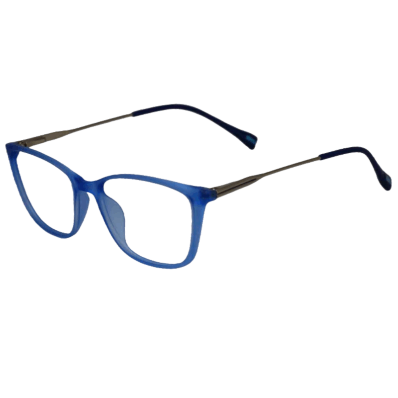 Trendy Blue Cat-eye Sheet Eyeglasses for Women cliqlens blue ocean cat eye sheet eyeglassws for women