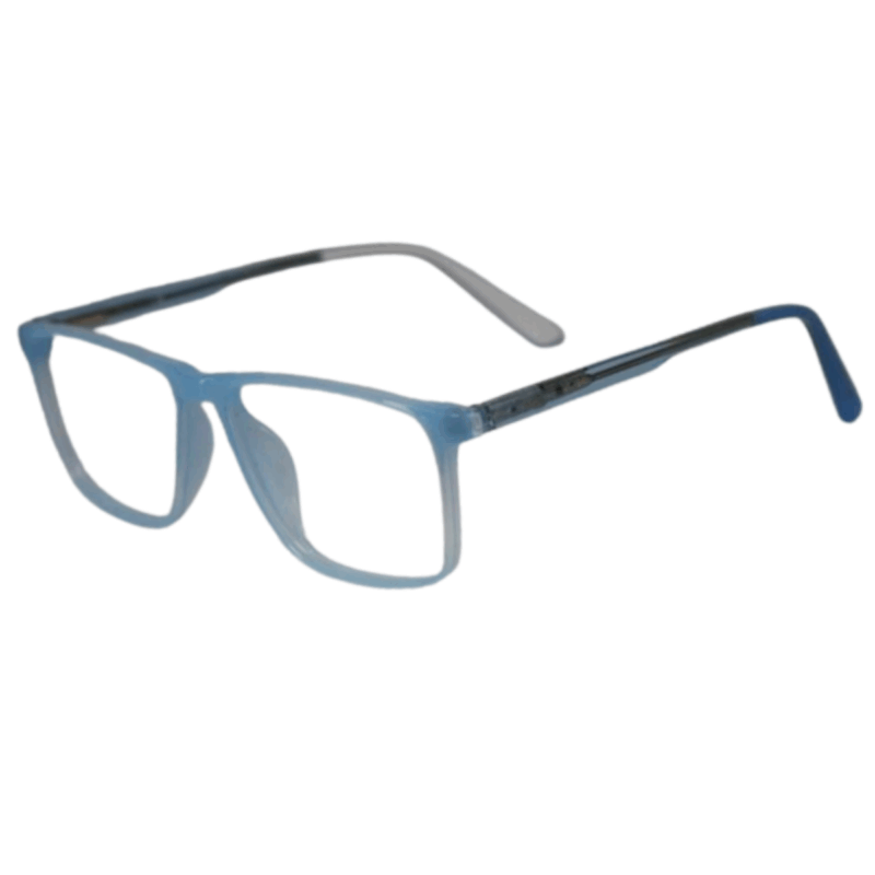 Trendy Light Blue Square Sheet Eyeglasses for Men & Women trendy light blue square sheet eyeglasses fr men and women