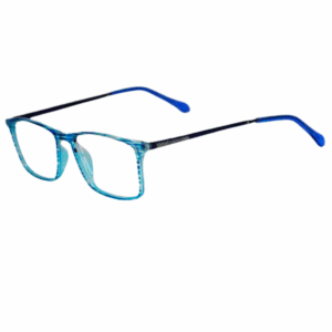 trendy blue strips square sheet eeyeglasses for men and women