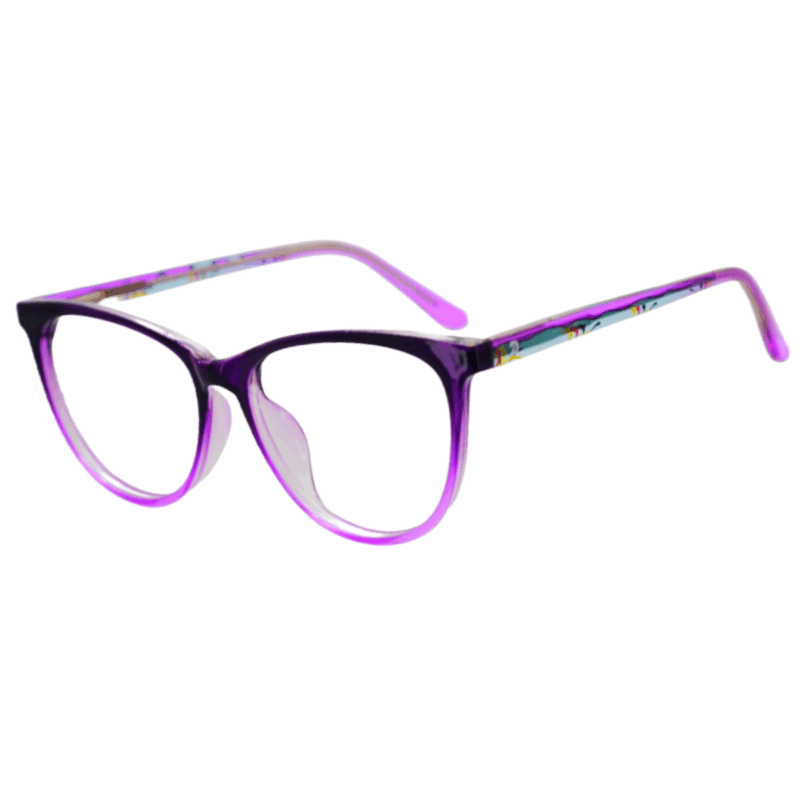 Full Rim Black purple dual Cat-eye Sheet Computer Eyeglasses for Women Full Rim Black purple dual Cat-eye Sheet Computer Eyeglasses for Women