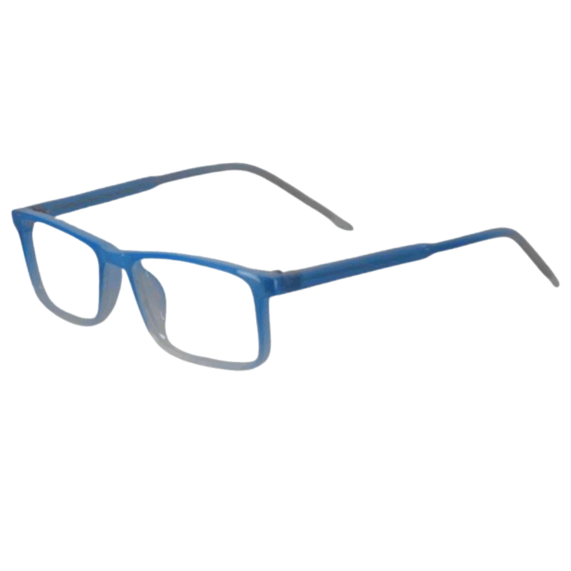 Trendy Light Blue Square Sheet Eyeglasses for Men & Women cliqlens blue ocean sheet light blue eyeglasses for men and women