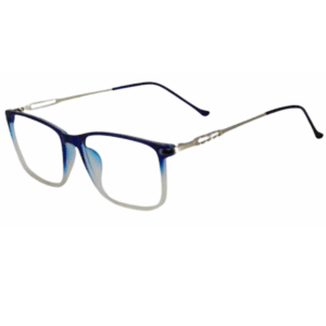 Trendy Blue dual Square Sheet Eyeglasses for Men & Women
