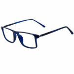 trendy blue ocean sheet blue rectangle eyeglasses for men and women