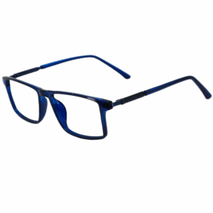 trendy blue ocean sheet blue rectangle eyeglasses for men and women