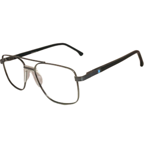 Cliqlens Studio Gun Metal Square Double Bar Metal Eyeglasses for Men