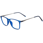 trendy blue square sheet eyeglasses for men & women