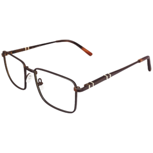 Unisex Rectangle Metal Eyeglasses
