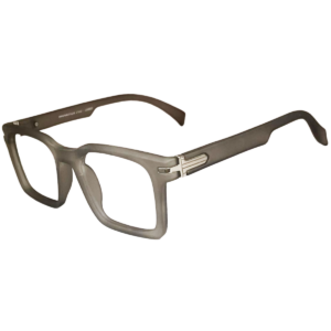 Trendy { Matte, Dark, Light } Grey Square Sheet Eyeglasses for Men & Women