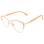 Golden pink eyeglasses