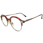 red round eyeglass