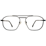 Black brown metal eyeglasses