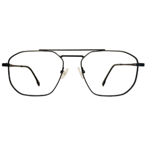Black brown metal eyeglasses