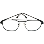 Black brown metal eyeglasses