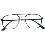 Black brown metal eyeglasses
