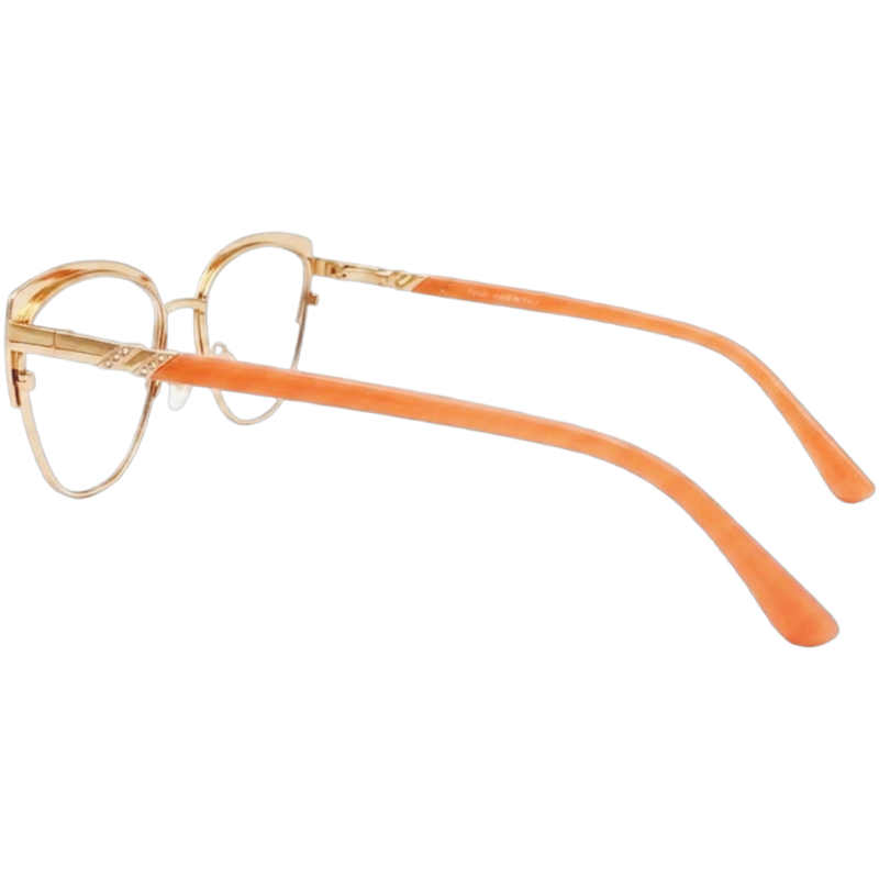 Golden pink eyeglasses