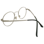 silver metal eyeglasses