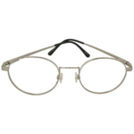 silver metal eyeglasses
