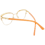 Golden pink eyeglasses