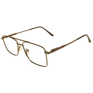 Cliqlens Studio Full Rim Copper Brown Square double bar Metal eyeglasses for Men