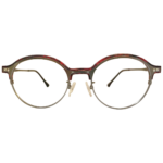 red round eyeglass