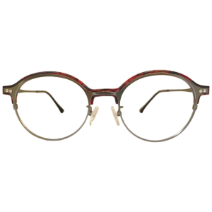red round eyeglass