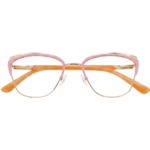 Golden pink eyeglasses