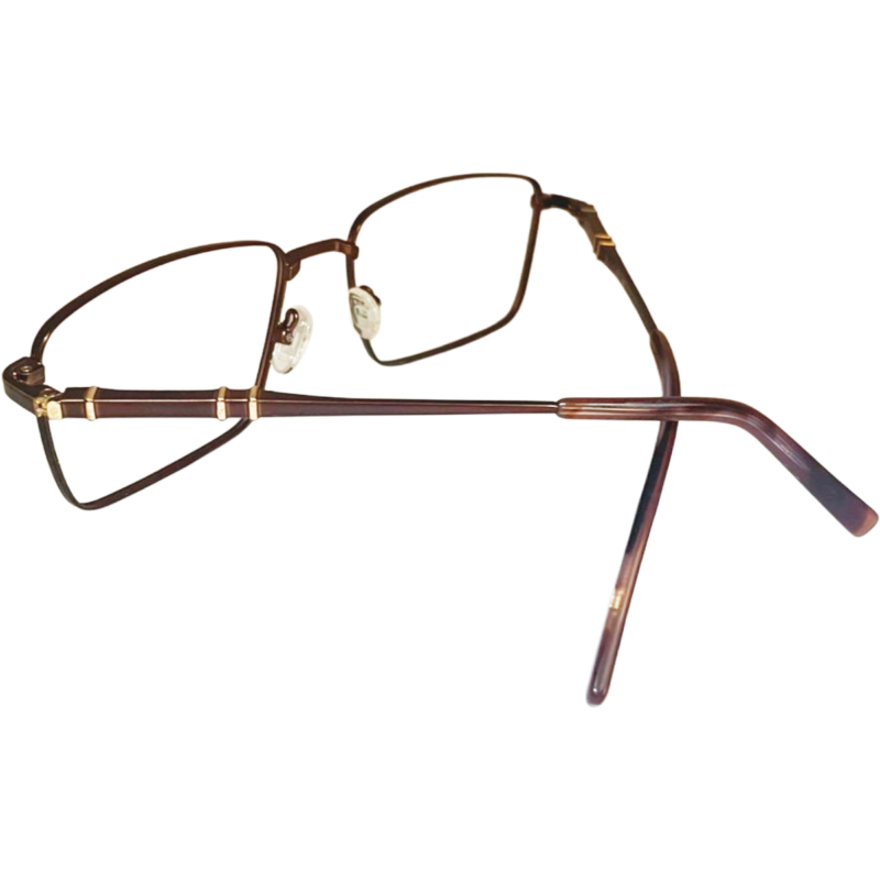 Unisex Rectangle Metal Eyeglasses
