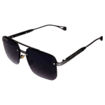 cliqlens kevin bacon square black metal sunglasses for men and women