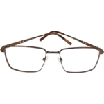 Unisex Rectangle Metal Eyeglasses