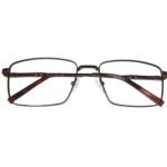Unisex Rectangle Metal Eyeglasses