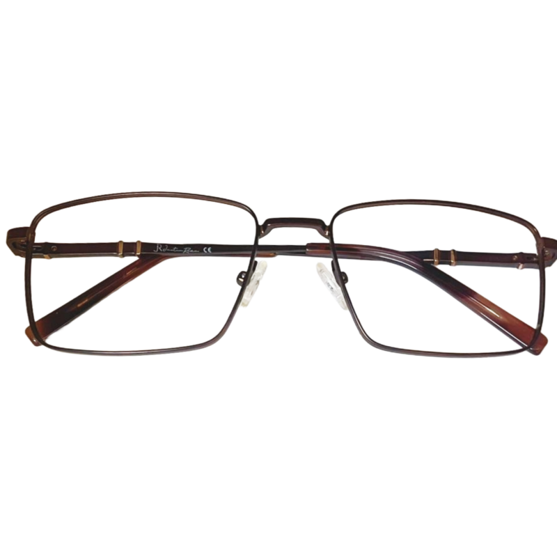 Unisex Rectangle Metal Eyeglasses