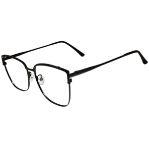 Cliqlens Studio Cool Black Cat Eye Metal Eyeglasses for Women
